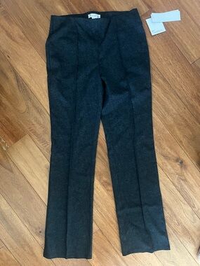 89th & Madison Grey Herringbone Career Pull-Up Pants - Size M - NWT
